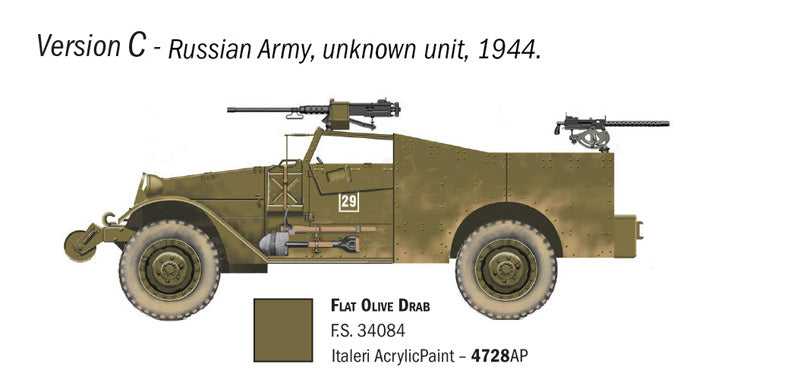 taleri M3A1 Scout Car 1/72 Scale Model Kit Version C