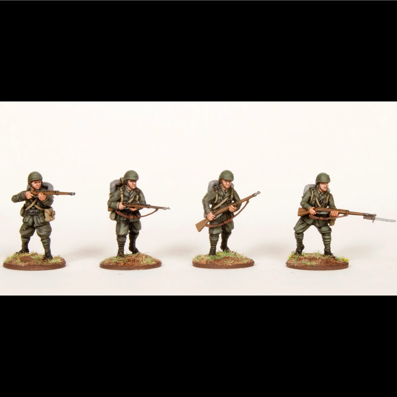 Italian Infantry, 28 mm Scale Model Plastic Figures Painted Example