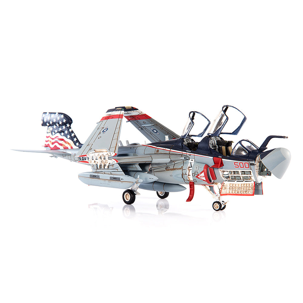 Northrop Grumman EA-6B Prowler VAQ-140 “Patriots” 2006, 1:72 Scale Diecast Model Right Front View Open Panels