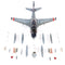 Northrop Grumman EA-6B Prowler VAQ-140 “Patriots” 2006, 1:72 Scale Diecast Model Weapons Loadout