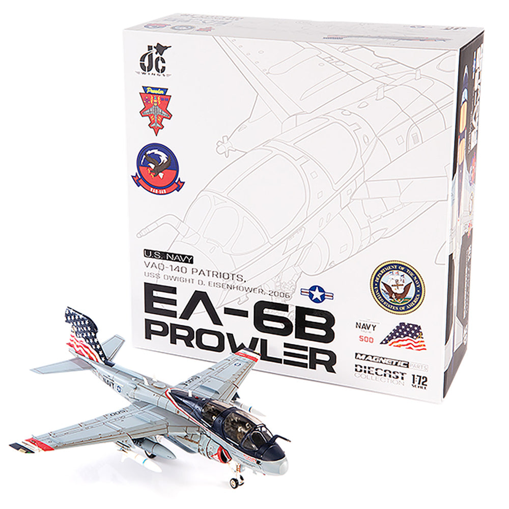 Northrop Grumman EA-6B Prowler VAQ-140 “Patriots” 2006, 1:72 Scale Diecast Model