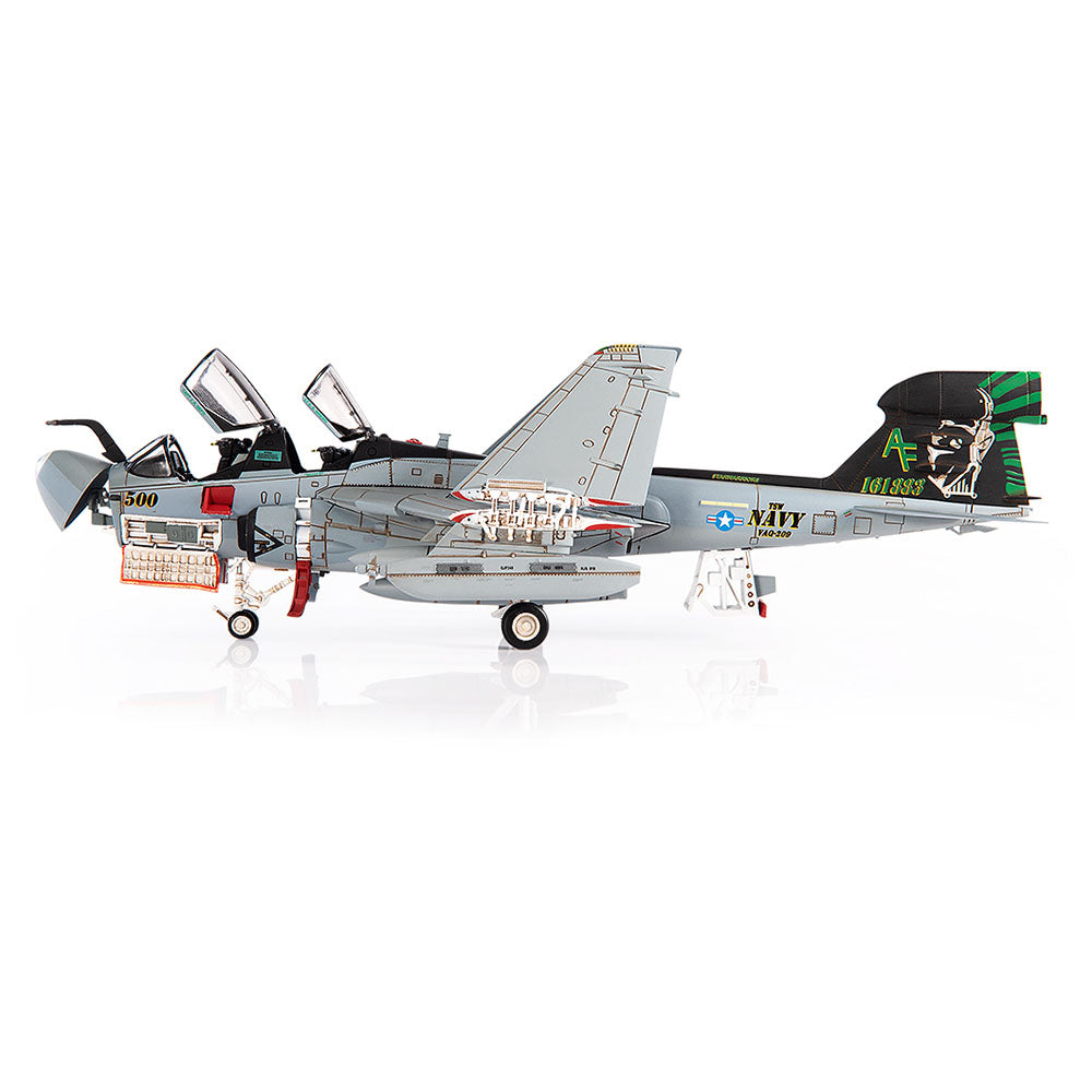 Northrop Grumman EA-6B Prowler VAQ-209 “Star Warriors” 2010, 1:72 Scale Diecast Model Left Side View Open Panels & Canopies