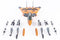 Grumman F-14D Tomcat Ace Combat Game “Pumpkin Face”, 1:72 Scale Diecast Model Weapons Load Out