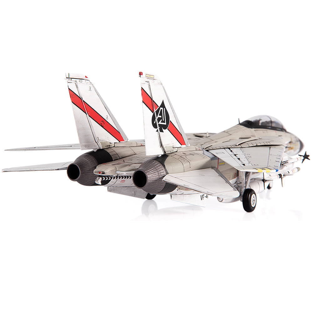 Grumman F-14A Tomcat VF-41 “Black Aces” USS Nimitz 1978, 1:72 Scale Diecast Model Right Rear Vioew