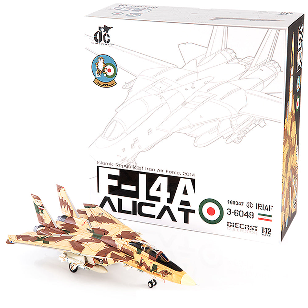 Grumman F-14A Alicat Islamic Republic of Iran Air Force, 2014, 1:72 Scale Diecast Model Packaging