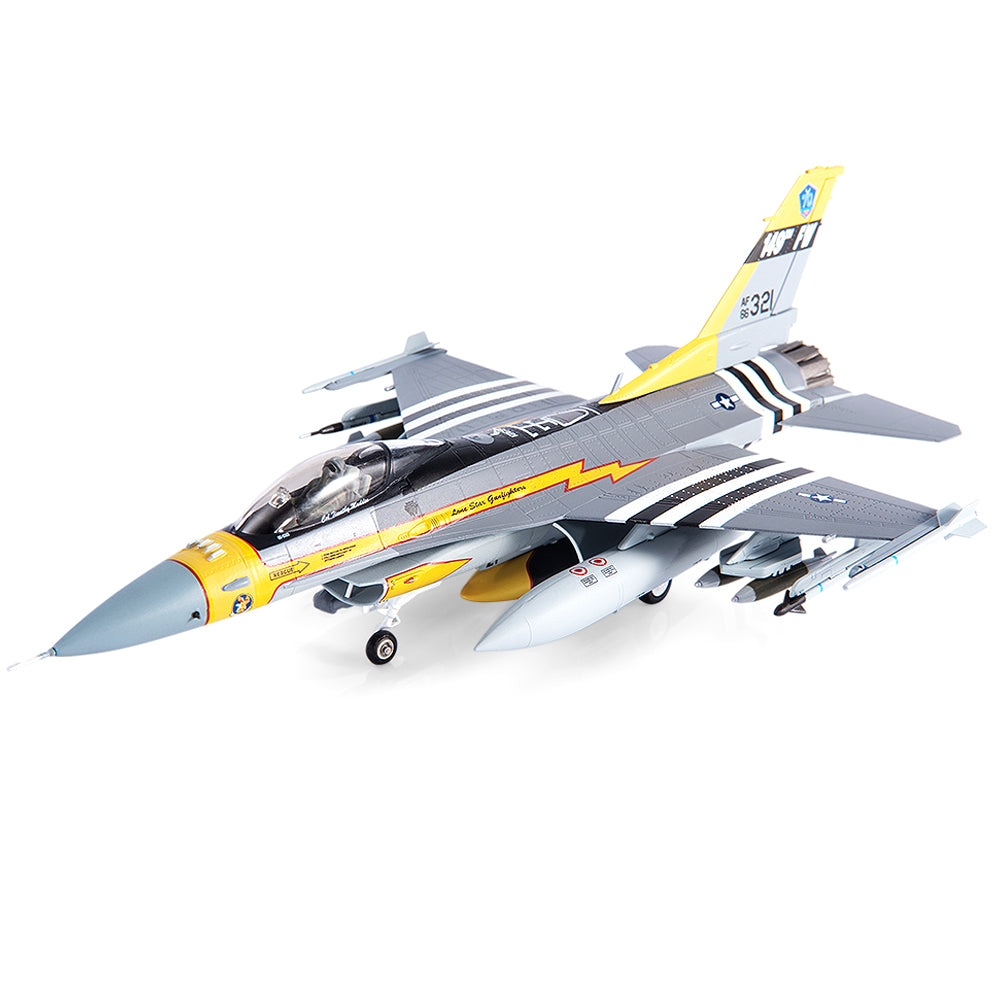 Lockheed Martin F-16C Fighting Falcon 182nd FS, Texas ANG 2017, 1/72 Scale Diecast Model Left Front View