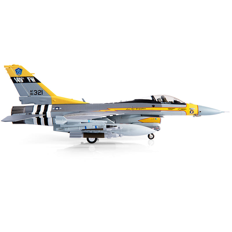 Lockheed Martin F-16C Fighting Falcon 182nd FS, Texas ANG 2017, 1/72 Scale Diecast Model Right Side View