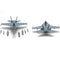 Boeing F/A-18E Super Hornet, VFA-14 Tophatters, 100th Anniversary, 2019, 1:72 Scale Diecast Model Front & Rear View  & Weapons