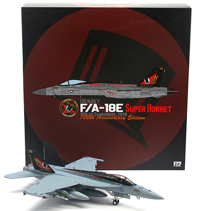 Boeing F/A-18E Super Hornet, VFA-14 Tophatters, 100th Anniversary, 2019, 1:72 Scale Diecast Model Packaging