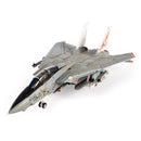 Grumman F-14A Tomcat VF-14 “Tophatters” USS Theodore Roosevelt 1999, 1:72 Scale Diecast Model Left Front View
