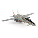 Grumman F-14A Tomcat VF-14 “Tophatters” USS Theodore Roosevelt 1999, 1:72 Scale Diecast Model Right Front View Wings Extended