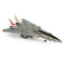 Grumman F-14A Tomcat VF-14 “Tophatters” USS Theodore Roosevelt 1999, 1:72 Scale Diecast Model Right Front View