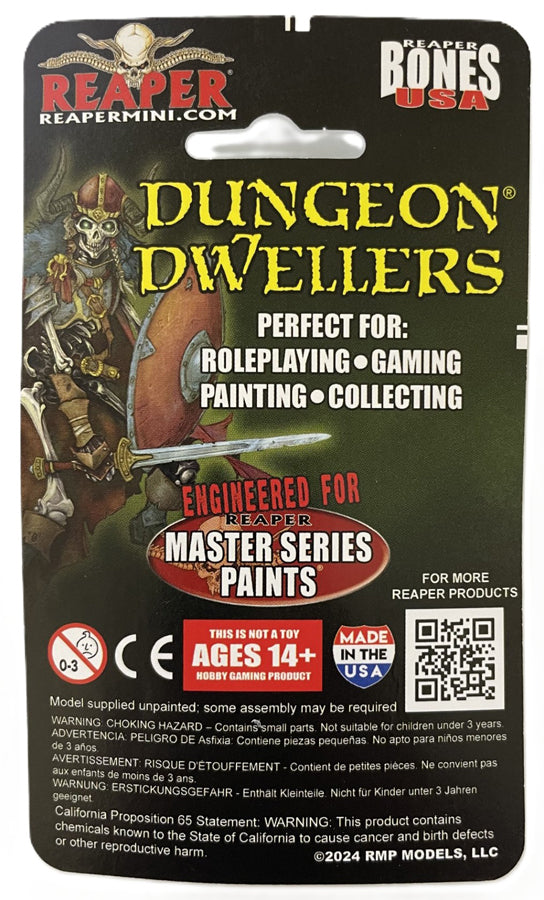 Reaper Miniatures Jana Frostwind Barbarian 28mm Packaging Back