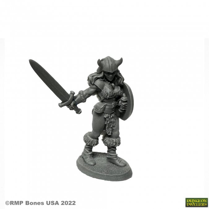 Jana Frostwind Barbarian 28 mm Scale Plastic Figure Unpainted