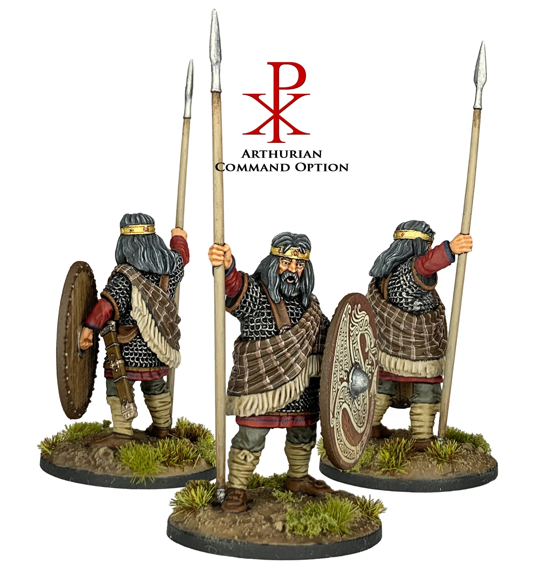 Late Roman Armored Infantry, 28 mm Scale Model Plastic Figures Arthurian Command #4 Painted Option