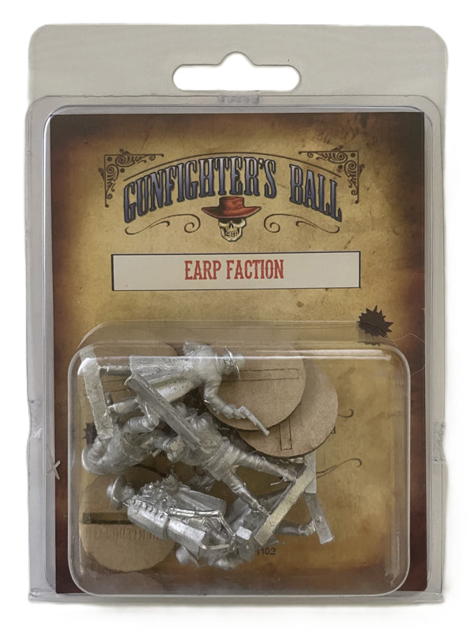 Knuckleduster Miniatures – Gunfighter’s Ball: The Earps 28mm Scale Faction Pack Packaging