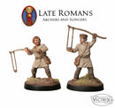 Late Roman Archers And Slingers, 28 mm Scale Model Plastic Figures Painted Slingers