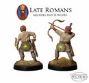 Late Roman Archers And Slingers, 28 mm Scale Model Plastic Figures Back of Painted Archers