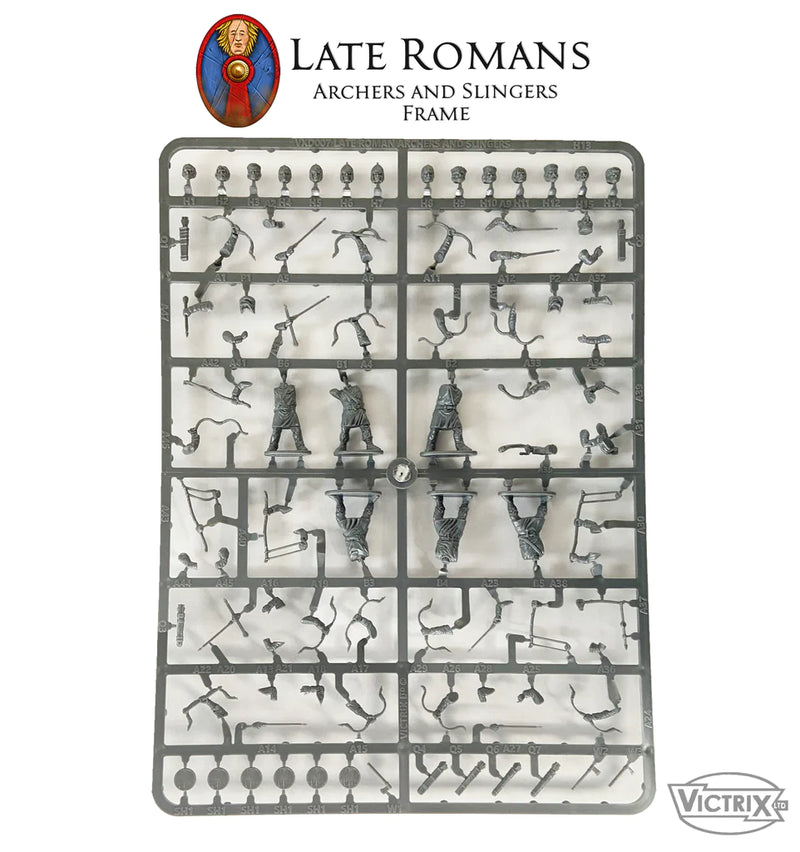 Late Roman Archers And Slingers, 28 mm Scale Model Plastic Figures Sample Frame
