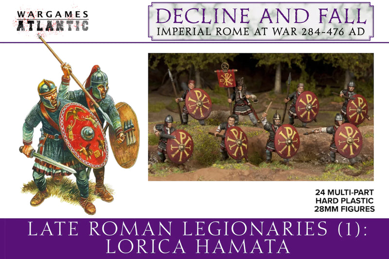 Later Roman Legionaries (1) Lorica Hamata, 28 mm Scale Model Plastic Figures