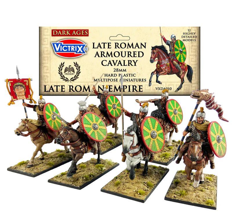 Late Roman Armored Cavalry, 28 mm Scale Model Plastic Figures