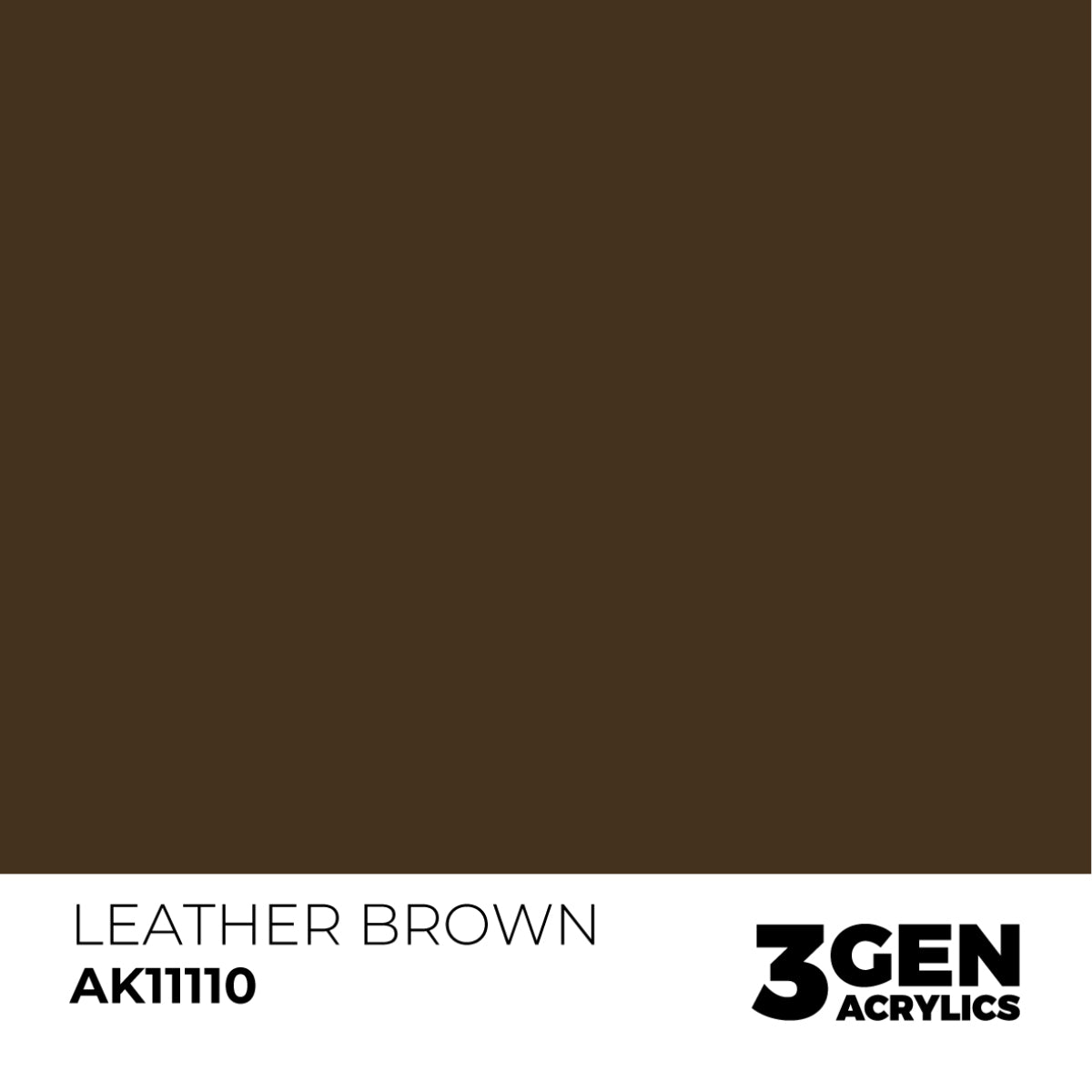 Leather And Buckles Acrylic Paint Set (Box of 6 Paints) Leather Brown Color Sample
