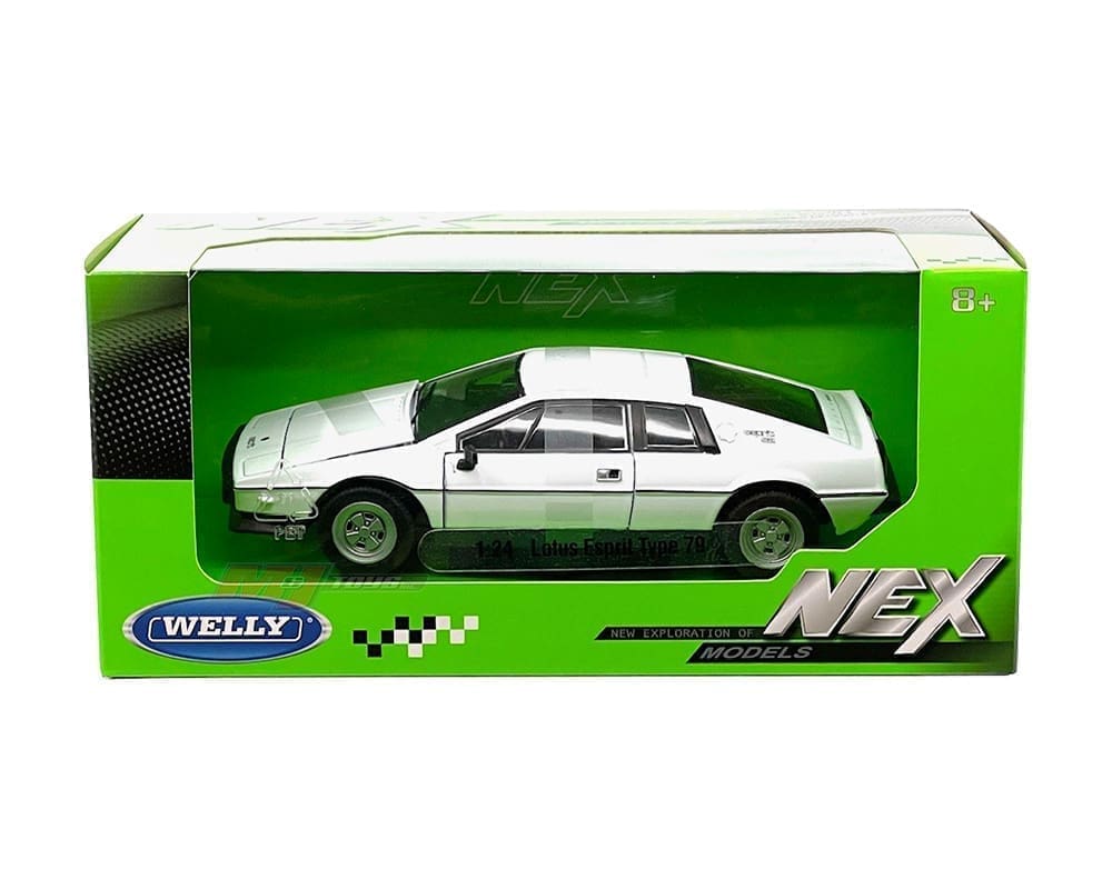 Lotus Esprit Type 79 White 1:24 Diecast Model SUV – NEX Collection Packaging