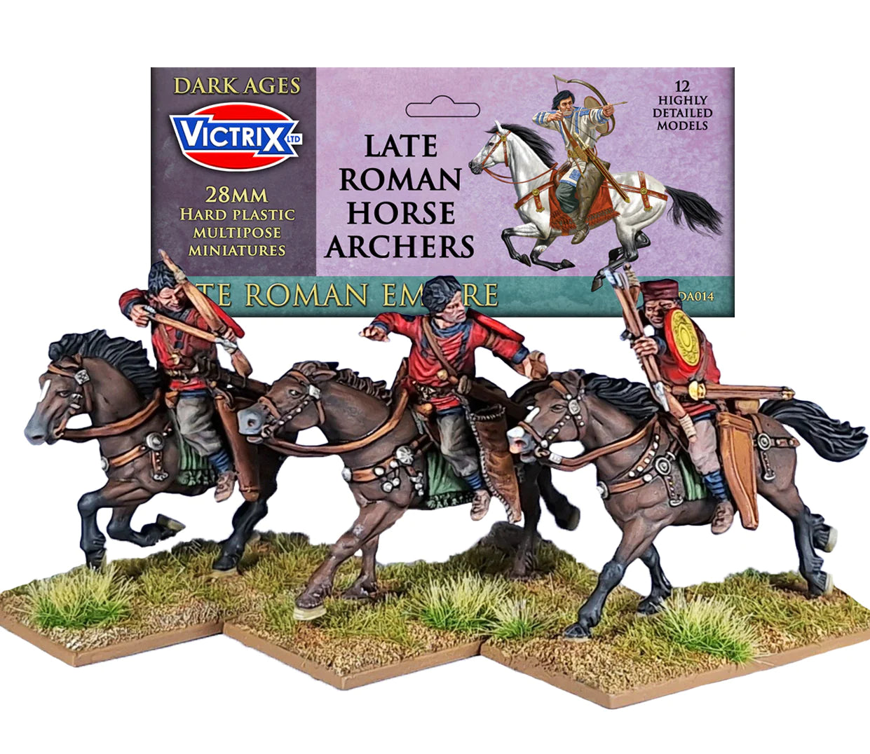 Late Roman Horse Archers, 28 mm Scale Model Plastic Figures