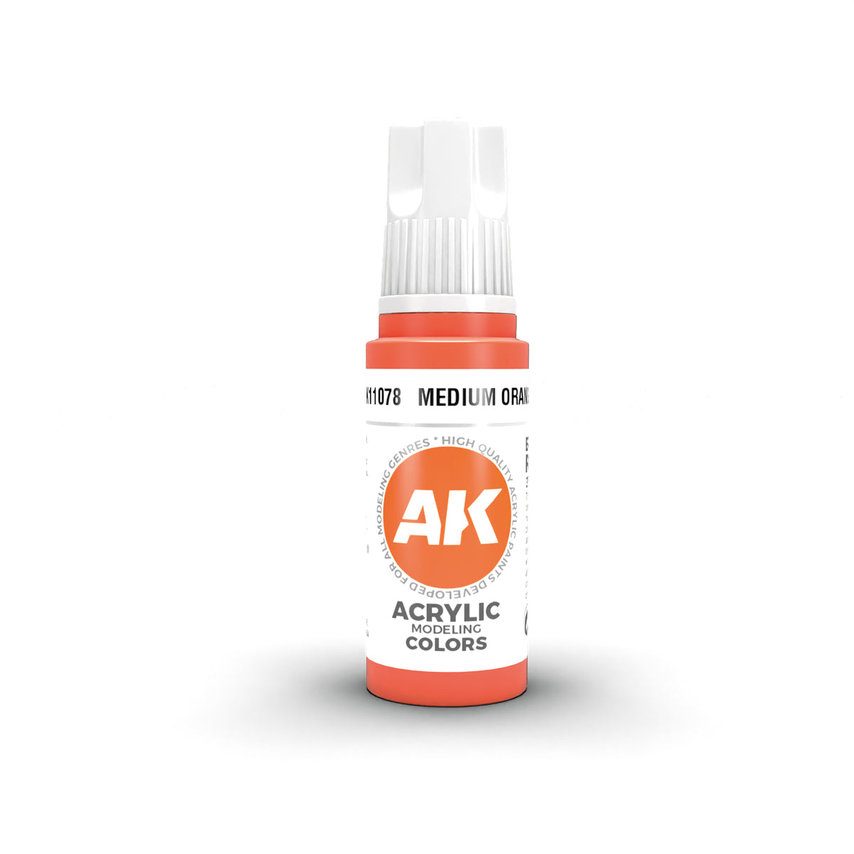 Leather And Buckles Acrylic Paint Set (Box of 6 Paints) Medium Orange Bottle