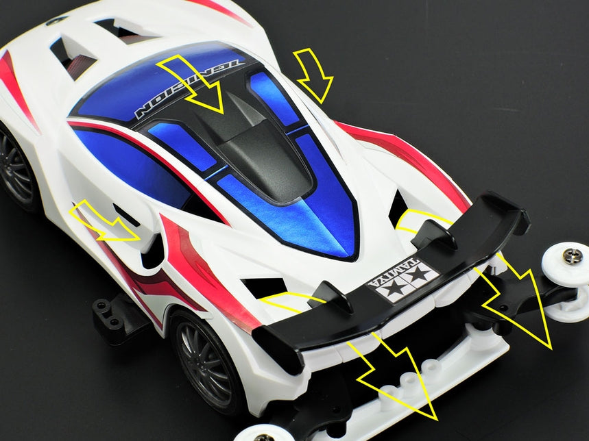 Mini 4WD JR Ignicion Kit w/ MA Chassis 1/32 Scale Rear Air Flow