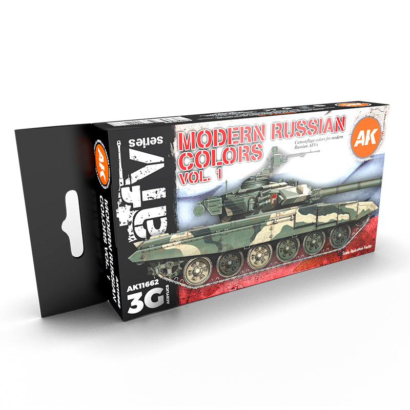 Modern Russian Colors Vol 1 Acrylic Paint Set (Box of 6 Paints)