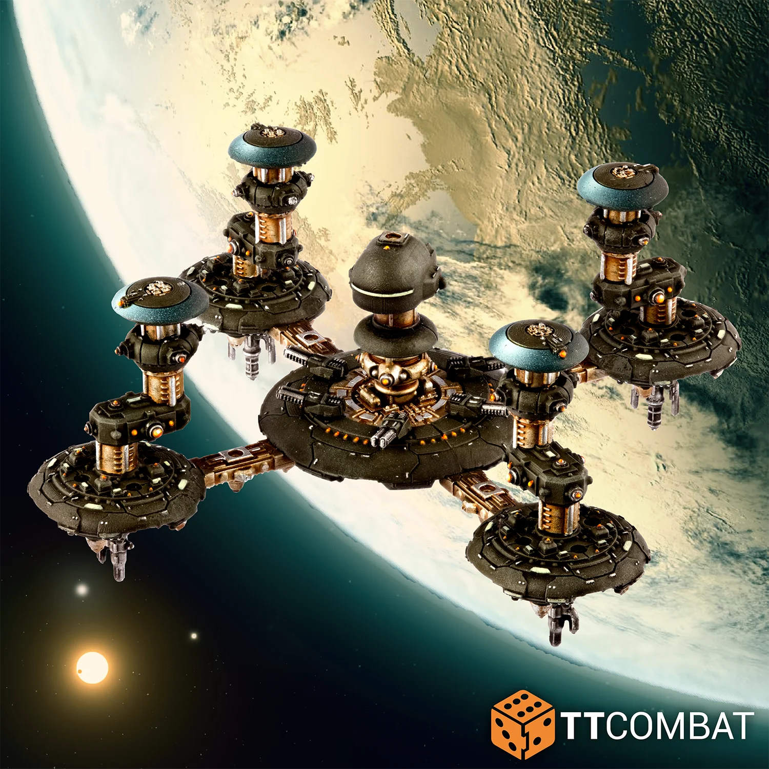 Dropfleet Commander Modular Space Stations Example 3