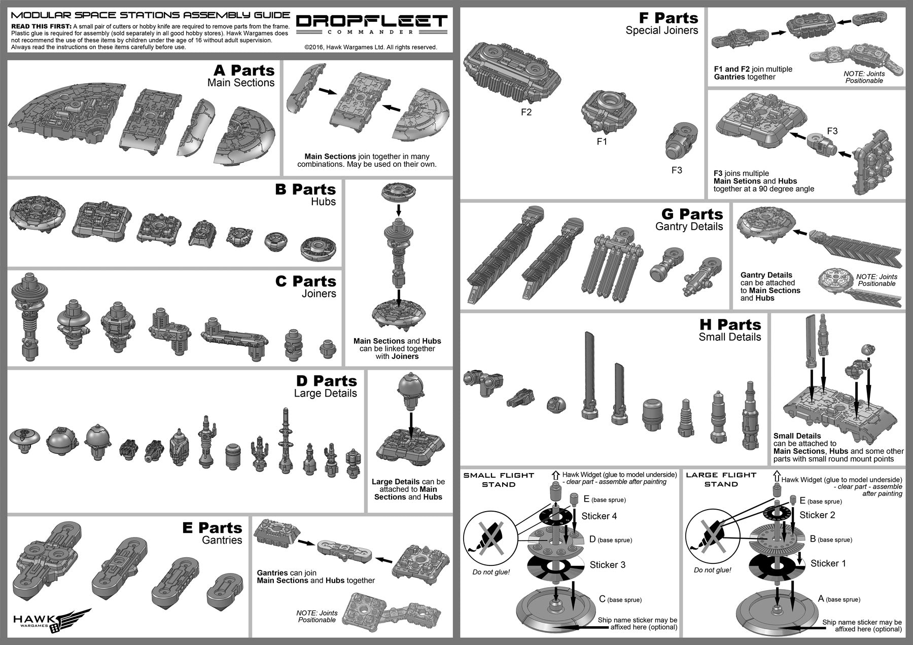 Dropfleet Commander Modular Space Stations Instructions