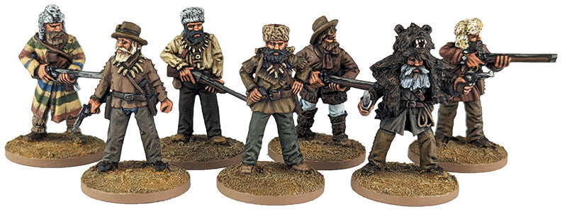 Dead Man’s Hand Mountain Men 28 mm Scale Metal Figures