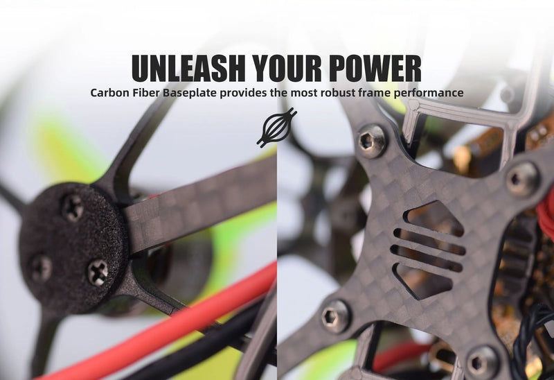 AcroBee75 BLV5 BNF ELRS2.4G 2S - The Ultimate Outdoor Whoop Carbon Fiber Frame