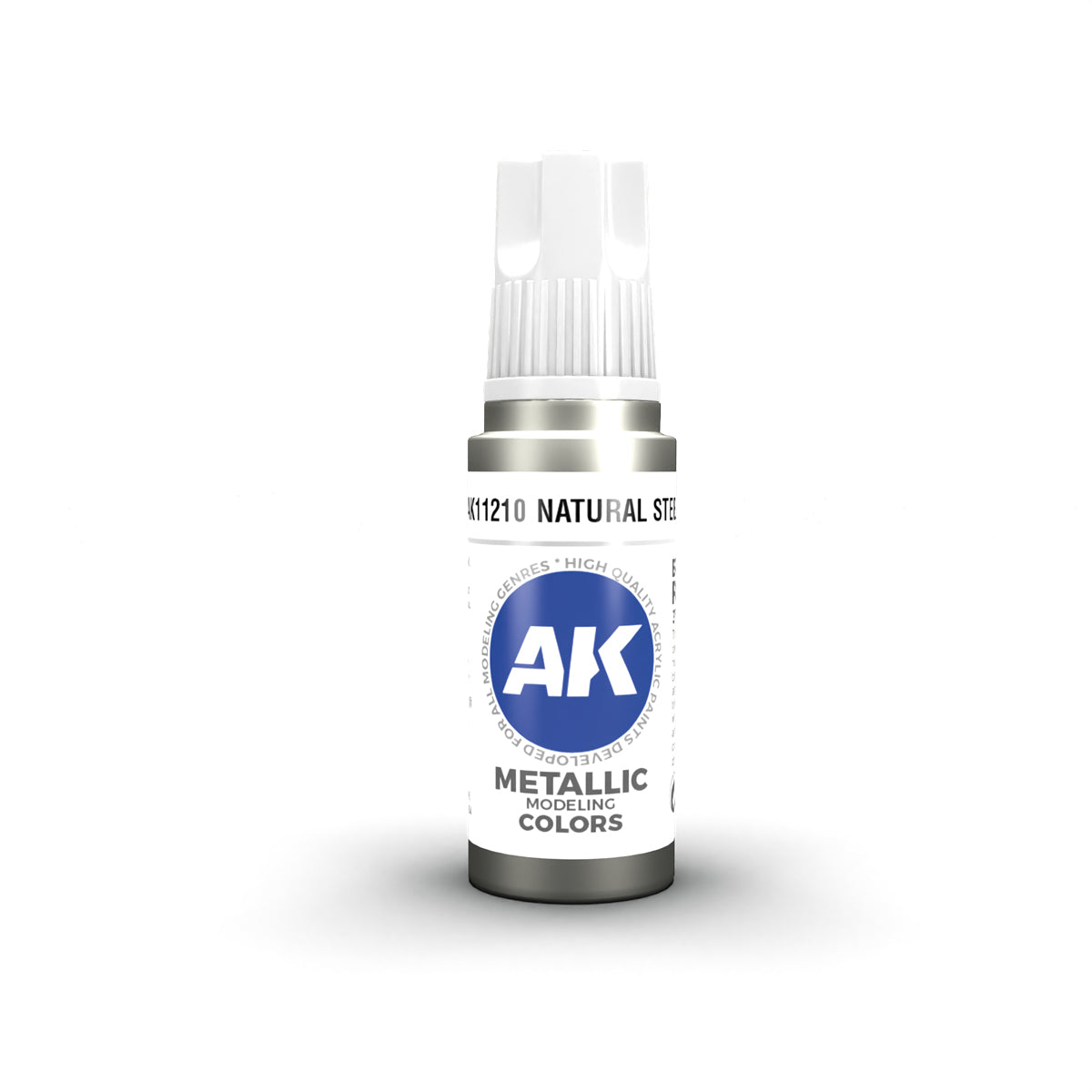 Leather And Buckles Acrylic Paint Set (Box of 6 Paints) Natural Steel Bottle