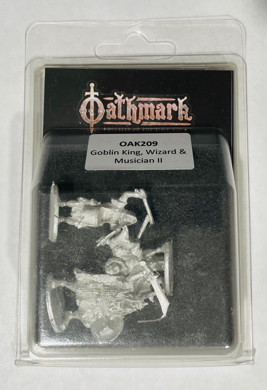 Oathmark Goblin King, Wizard & Musician II, 28 mm Scale Metal Figures Packaging