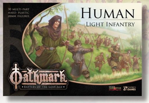 Oathmark Human Light Infantry, 28 mm Scale Model Plastic Figures