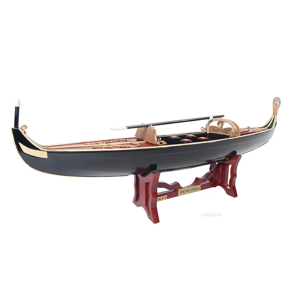 OMH Venetian Gondola Model fully assembled port front view