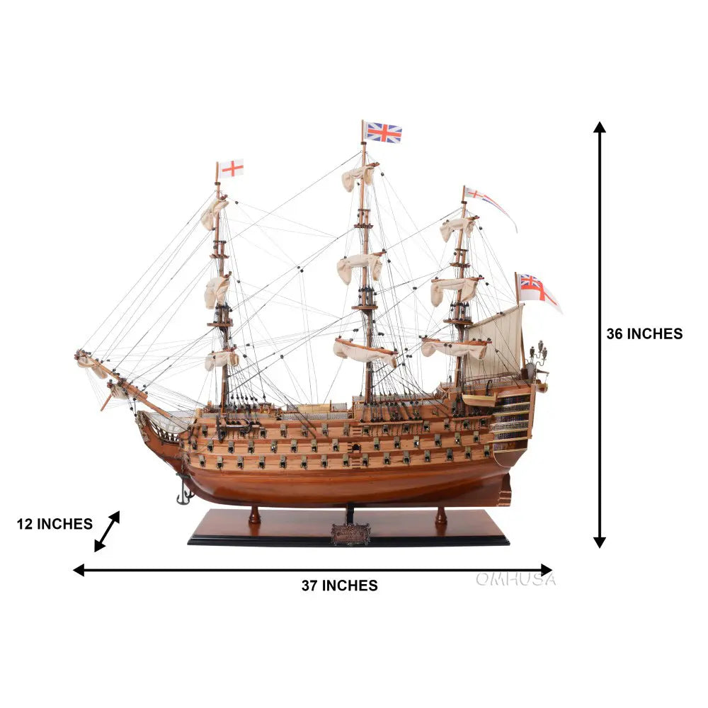 OMH HMS Victory Exclusive Edition Wooden Scale Model Dimensions