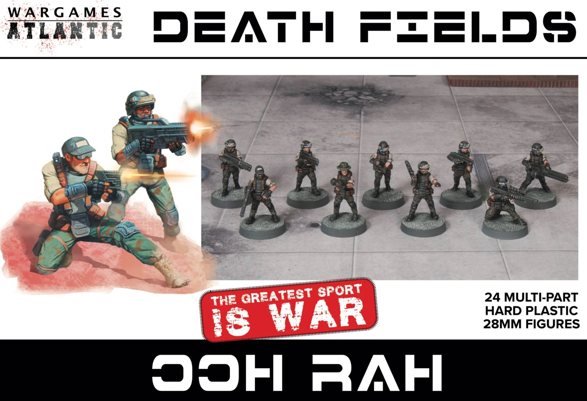 Ooh Rah, 28 mm Scale Model Plastic Figures