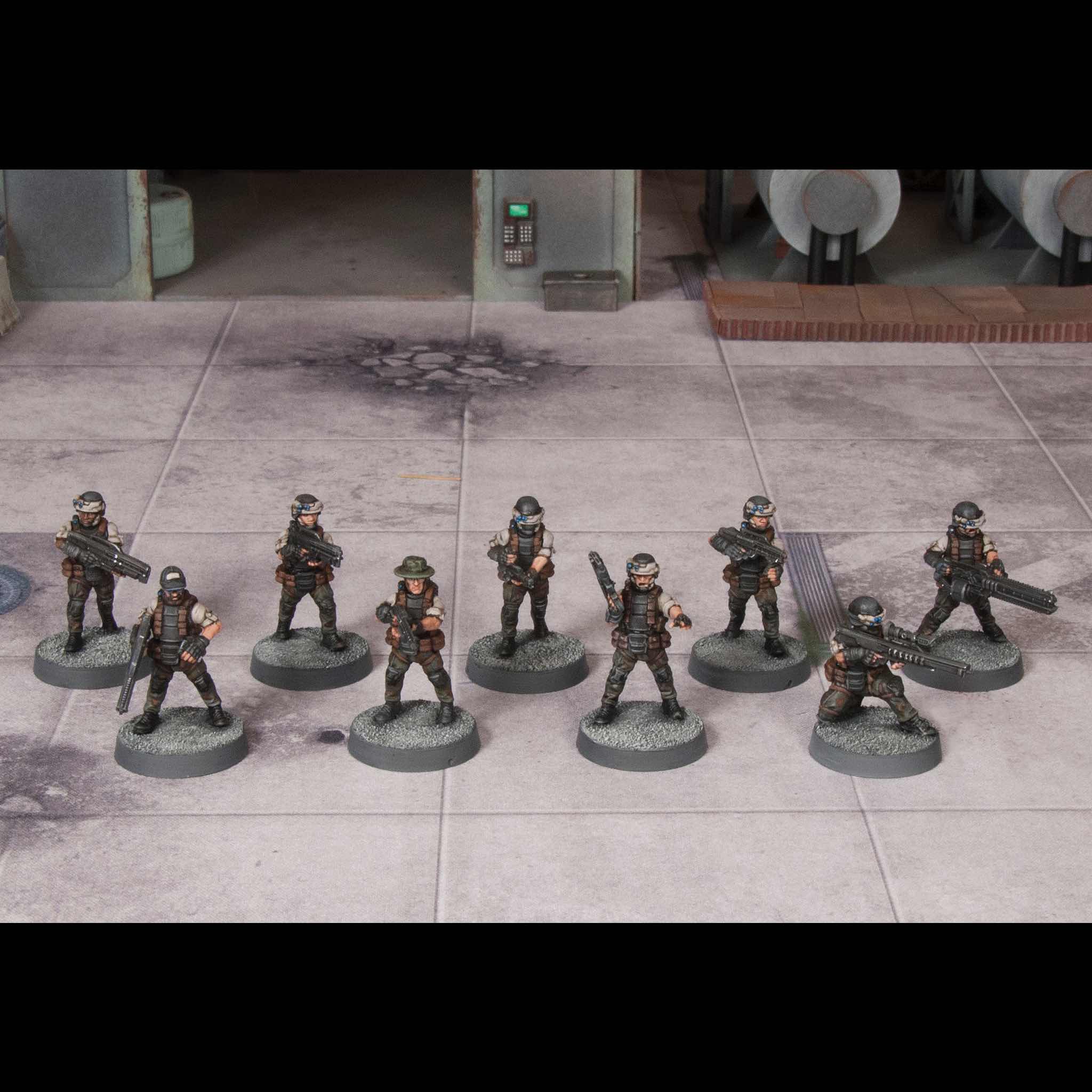 Ooh Rah, 28 mm Scale Model Plastic Figures Painted Example