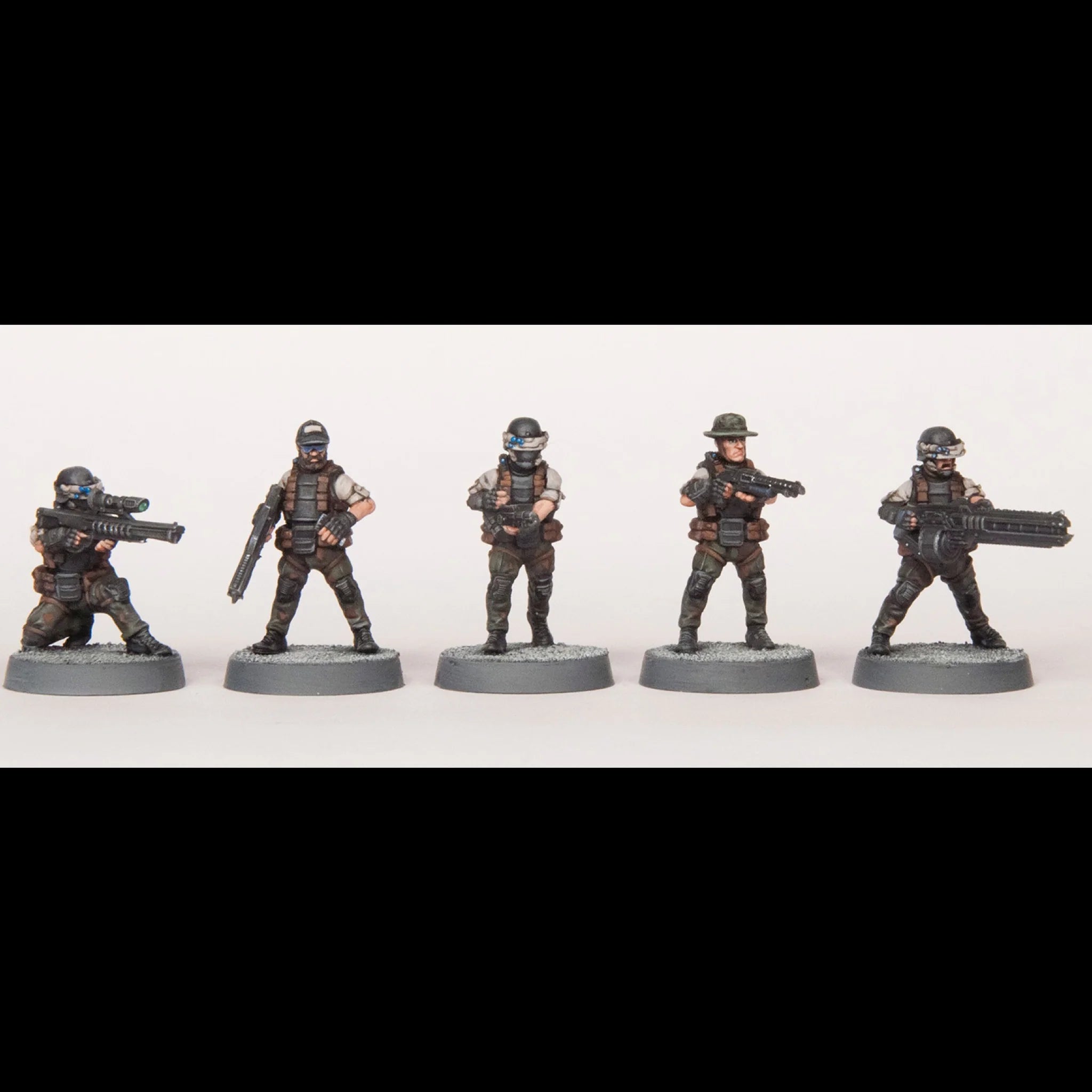 Ooh Rah, 28 mm Scale Model Plastic Figures Pose Example