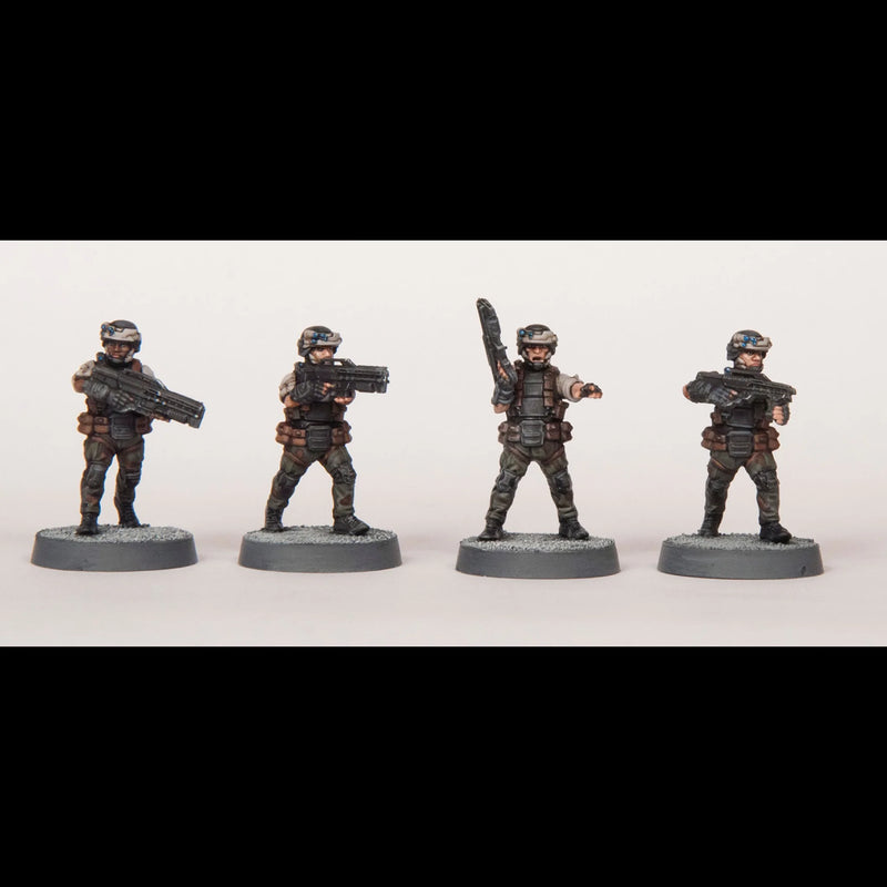 Ooh Rah, 28 mm Scale Model Plastic Figures Pose Example 2