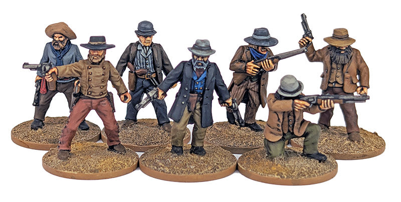 Dead Man’s Hand Outlaws 28 mm Scale Metal Figures