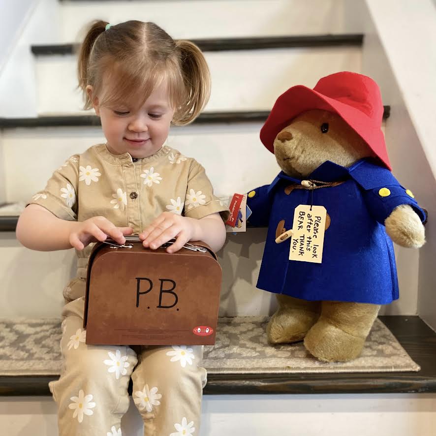 Classic Paddington Bear 16” Soft Toy with Suitcase At Play