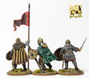 Early Saxon Armoured Warriors, 28 mm Scale Model Plastic Figures Command Fiugres Back View