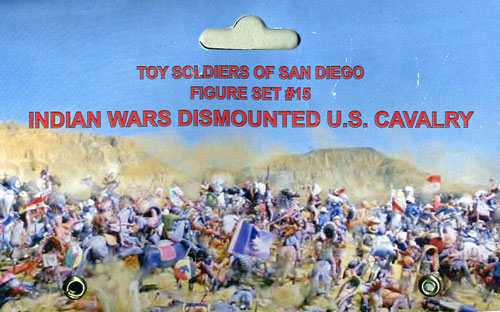 Indian Wars Dismounted U.S. Cavalry, 1/32 (54 mm) Scale Plastic Figures Label