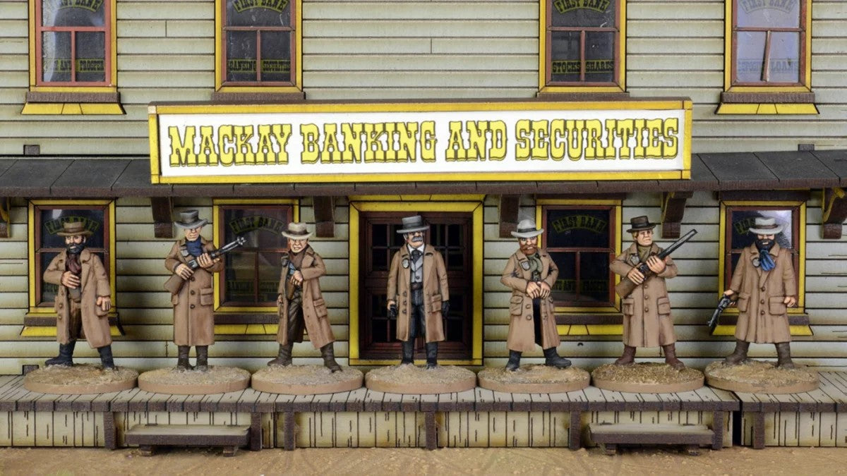 Dead Man’s Hand Pinkertons 28 mm Scale Metal Figures