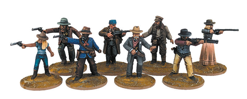 Dead Man’s Hand Pioneers 28 mm Scale Metal Figures Painted Examples